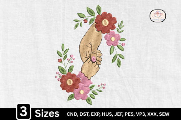 Boho Botanical Floral Hand