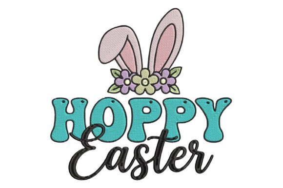 Hoppy Easter Embroidery Design
