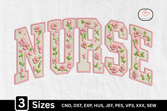 Pink Flower Medical Nurse